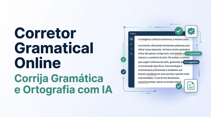 Corretor Gramatical com IA Online: Corrija Gramática e Ortografia Rapidamente