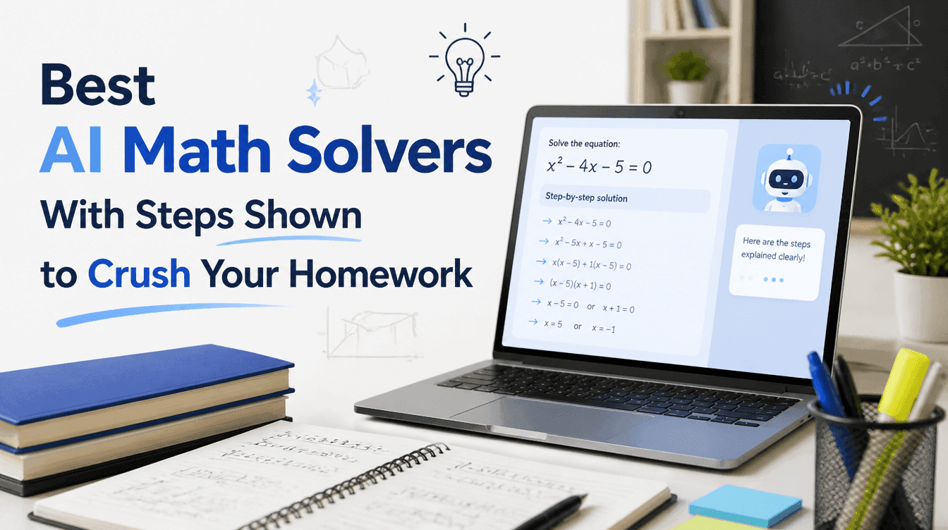 best AI math solvers with steps