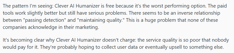 clever ai humanizer the free catch