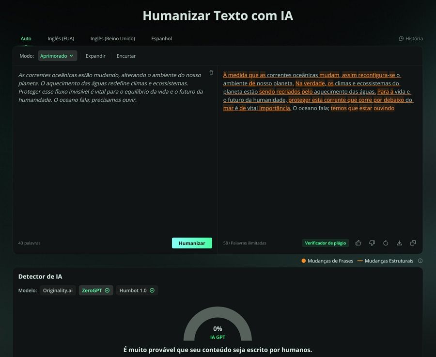 Humbot Humanizador de texto