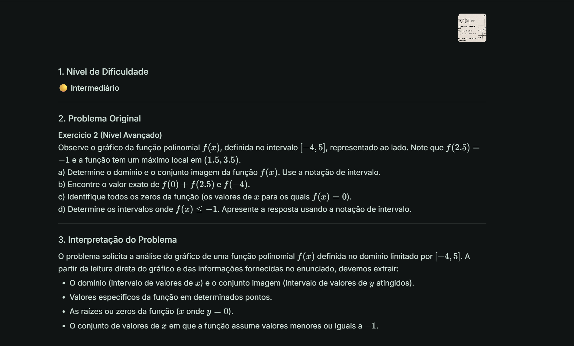 Resolver questões de matemática online