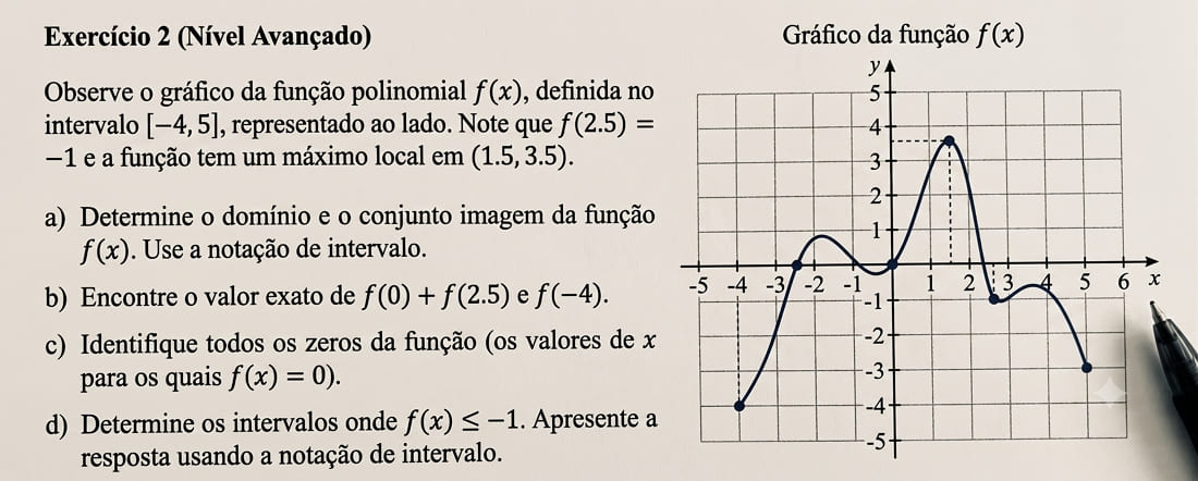 Imagem de questões de matemática