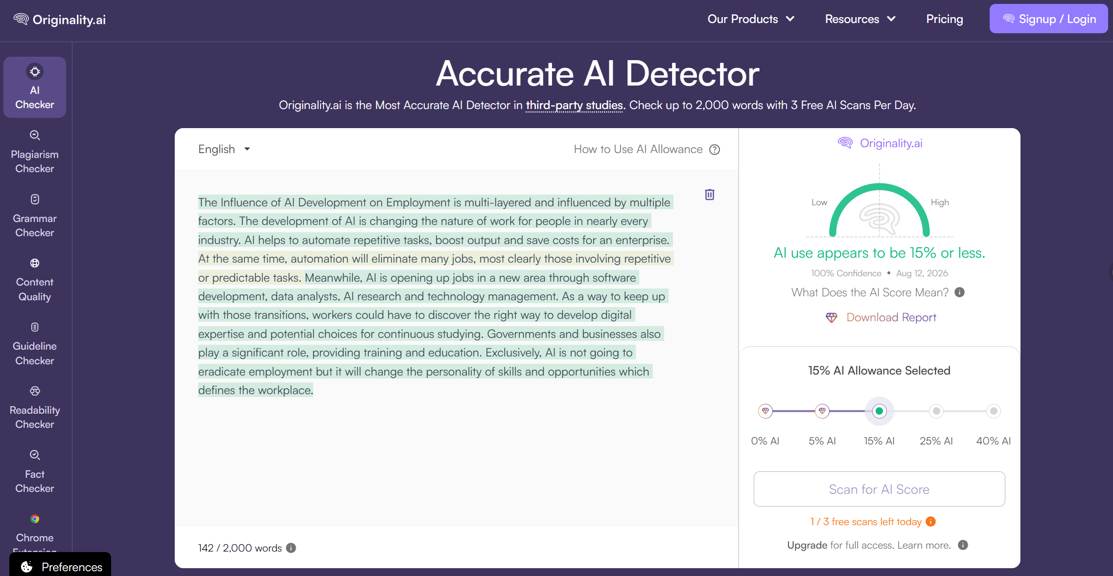 Originality detect Humbot humanizer text