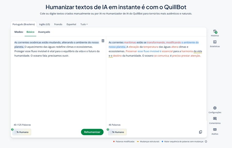 QuillBot Humanizador de texto