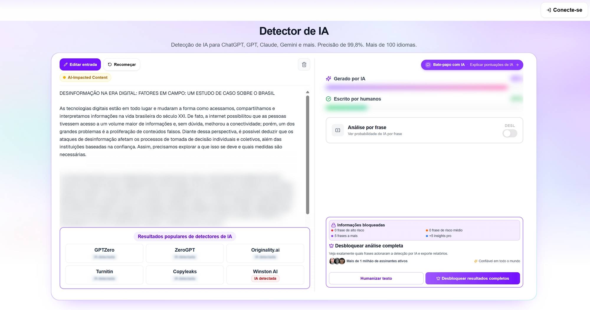 Detector de IA Smodin
