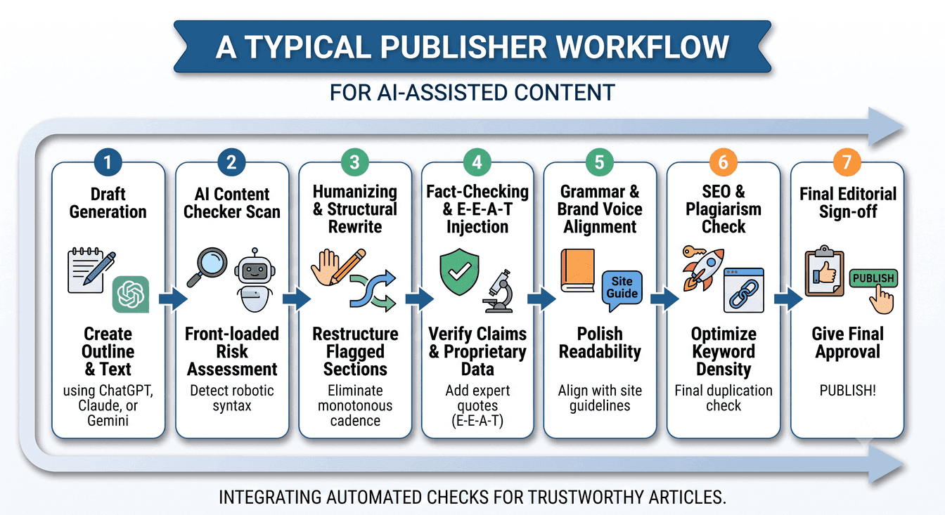 typical publisher workflow