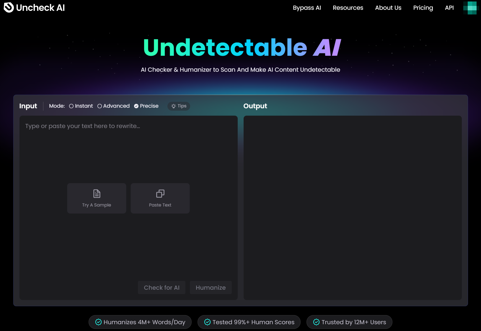Uncheck AI